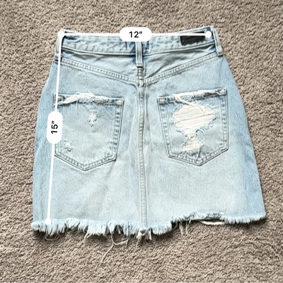 Abercrombie & Fitch Zoe Natural Rise Vintage A-Line Denim Skirt | Women’s 25 0 - Picture 5 of 6